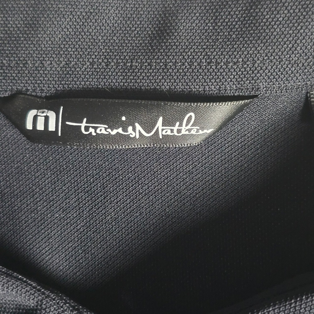 TravisMathew Polo Shirt Men XL Charcoal Grey GSK Logo Performance Golf - Picture 9 of 15
